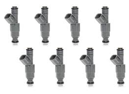 set of 8 reconditioned oem genuine bosch upgrade fuel injectors 1999 2000 jeep dodge 04 09 ford jeep mitsubishi mercury 4 7l