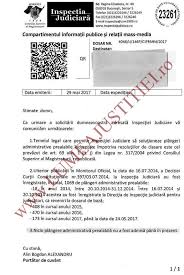 Scopul acestei pagini este de a vă informa cu privire la activitatea inspecţiei. Batjocura Nationala Inspectia Judiciara Este Protejata Fatis De Instantele De Contencios Din 362 De Contestatii Impotriva Solutiilor De Ingropare A Plangerilor Disciplinare Facute Din 2015 Si Pana In Prezent Curtea De