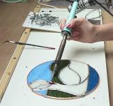 Tiffany copper foil stained glass weekend