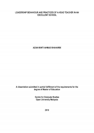 Pengambilan keputusan merupakan suatu hasil atau keluaran dari proses yang mental atau kognitif yang mengusung pada pemilihan jalur perbuatan antara beberapa pilihan yang tersedia. Leadership Behaviour And Practices Of A Head
