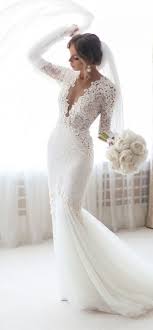 Mermaid Sheer Long Sleeve Lace Wedding Dresses By Prettylady On Zibbet Long Sleeve Wedding Dress Lace Sheer Wedding Dress Wedding Dress Long Sleeve