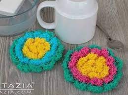 Spugne Piatti E Spugne Bagno A Uncinetto Schemi Fiori All Uncinetto Lavoro All Uncinetto Casa All Uncinetto