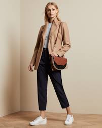 Ted baker marrian knot cuff detail cotton trench coat. Short Belted Wool Wrap Coat Camel Jackets And Coats Ted Baker Row