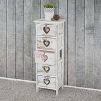 Lassen sie sich von der vielfalt der dekorativen wohnaccessoires. Landhausstil Kommode Schrank In Weiss Mit 5 Real De