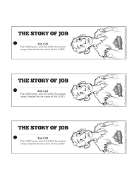 Whether you already have a job and want to find another one or you're unemployed looking for work, your career search is an important one. The Story Of Job Coloring Sunday School Activities Sharefaith Kids