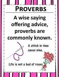 Poster Proverbs Worksheets