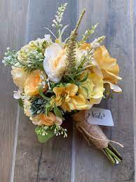 Check spelling or type a new query. Yellow And White Wedding Flowers Wedding Bouquets For Bride Etsy Wildflower Wedding Bouquet White Wedding Flowers Flower Bouquet Wedding