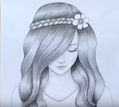How To Draw A Beautiful Girl With Pencil How To Draw A Beautiful Girl With Pen Beautiful Girl Drawing Pencil Drawings Of Girls Art Drawings Sketches Creative