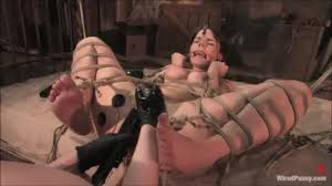 Naughty babes Claire Adams and Dana DeArmond on bondage lesbian action