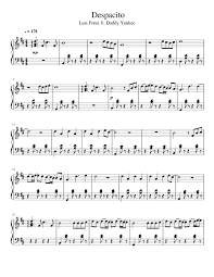 The lyrics for despacito by luis fonsi feat. Luis Fonsi Despacito Ft Daddy Yankee Sheet Music For Piano Solo Musescore Com