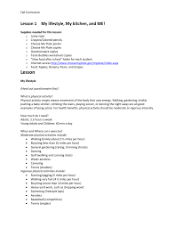 Several grouped together create a gallery. Fall Curriculum Lesson 1 My Lifestyle My Kitchen And Me Supplies