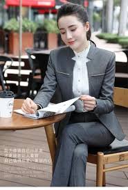 Womens Formal Suits Workwear Office Uniform Designs Women Office Suits Blazers Feminino Spa Uniform Elega Suits For Women Business Pants Formal Business Attire
