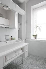 We did not find results for: White Contemporary Bathroom Is Clad In Gray Marble Herringbone Floor Tiles Complementing A Mode Contemporary Bathrooms Bathroom Wall Tile Contemporary Bathroom