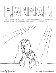 Download and print for free. Hannah Coloring Page Ministry To Children