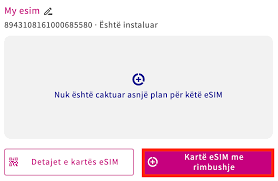 Si mund ta mbush eSIM-in tim?