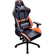 Save on acrylic desk chairs. Cougar Armor Gaming Chair Full Steel Frame Up To 150kg Black And Orange Armor