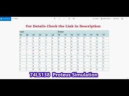 74ls138 3 To 8 Line Decoder Proteus Simulation Microcontrollers Simulation Line