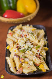 White Sauce Pasta Recipe How To Make Pasta In White Sauce Recipe White Sauce Pasta White Pasta Sauce Recipe Pasta Recipes Indian