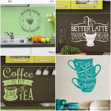 cute kitchen wall art: vinyl wall