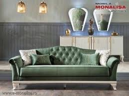 Canapea Verde De 3 Locuri Extensibila Helen Smarald Lux Furniture Home Home Decor