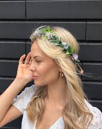 Couronne de fleurs violet vert couronne de fille de fleur couronne de  cheveux de fleur mariage couronne de fleurs feuille couronne de fleurs halo  bambin couronne de fleurs adulte