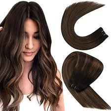 Hd lace wigs 5x5 lace closure wig straight hair closure wigs. Sunny 14inch 100 Brazilian Human Hair Weave 2 2 6 Darkest Brown Root To Medium Brown Highlight With Brown Color Silk Straight Ombre Sew In Hair Buy Online At Best Price In Uae Amazon Ae