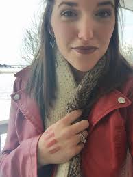 Artist's beautiful picture of a grumpy girl and a dragon in cold winter