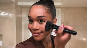 Laura Harrier Shares Her Easy Evening Makeup Look and the Skin-Care Routine  That Cured Her Acne