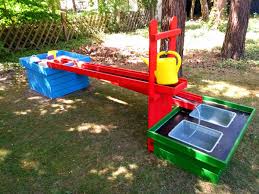 Wir Bauen Uns Einen Wasserspielplatz Diy Wasserspielplatz Spielplatz Wasser