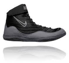 nike inflict wrestling shoes black grey