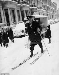 With the bookies already slashing the odds on a white christmas, snowier heads are remembering a winter nearly half a century ago when the rivers froze over and the milk arrived on skis. During The Bitter Winter Of 1962 63 The Sea Turned To Ice Milkmen Froze In Their Floats Daily Mail Online
