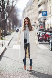 30 Outfits That Ll Make You Really Want A White Coat In 2020 Winter Coat Outfits White Winter Coat White Coat Outfit