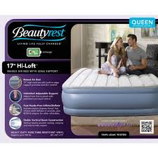Beautyrest Hi Loft Raised Air Mattress With Express Pump 1 Each Queen Walmart Com Air Bed Mattress Simmons Beautyrest