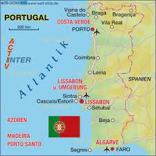 Der braga airport liegt in palmeira, portugal. Karte Von Portugal Land Staat Welt Atlas De