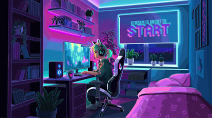 The modern digital environment where fans critique and review global entertainment media., AI generated