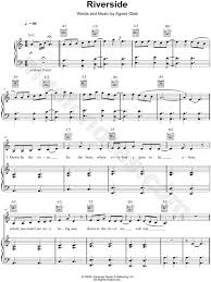 Agnes Obel Riverside Sheet Music In A Minor Transposable Download Print Sku Mn0189038