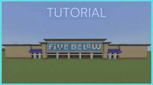 Minecraft Tutorial: How To Make Five Below! - YouTube