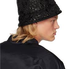 Black Floral Bucket Hat