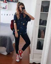 Converse with red heart outfit. 47 Best Red Converse Outfits Ideas Red Converse Outfits Red Converse Outfits With Converse