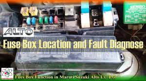 Maruti suzuki alto/k10 owner manual. Maruti Suzuki Alto Lx Fuse Box Location And Fault Diagnose Youtube
