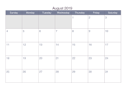 Editable August 2019 Google Sheet Calendar Excel Calendar August Month Calendar Calendar Wallpaper