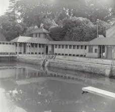 Domain Baths At Mr Macquarie Rd Woolloomooloo Bay Sydney In 1955 Looking Southwest Towards The Baths Which Are On The Australian Photography Australia Scenery