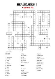 Marine corps camouflage uniform inspection checklist. Spanish Crossword Realidades 1 Capitulo 5a By Resources4mfl Tpt