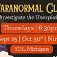 Paranormal Club event in Ypsilanti, MI