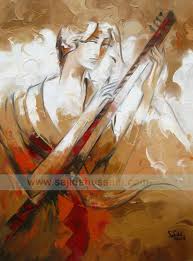 Fine Artist Of Pakistan Oil Paintings Modern Pakistani Art Figurative Art Painting Painting Art