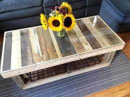 Round glass top dining table with solid wood support structure. Custom Pallet Coffee Table With Glass Top Easy Pallet Ideas