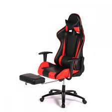 This piece comes designed with a classic red finish, perfect for pairing with a variety of decor. High Back Gaming Office Chair Novocom Top