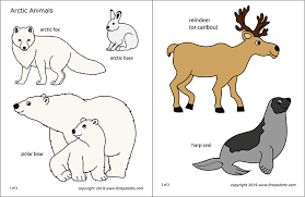 Plus, it's an easy way to celebrate each season or special holidays. Arctic Polar Animals Free Printable Templates Coloring Pages Firstpalette Com