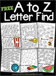 To make alphabets solid,enclose within . Free A To Z Letter Find Worksheets