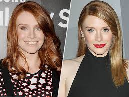 Blonde hair looks icy blonde blonde color blonde balayage blonde curls blonde hair with silver highlights blonde hair for fall. Bryce Dallas Howard Dyes Her Hair Strawberry Blonde Fall Hair Changes People Com